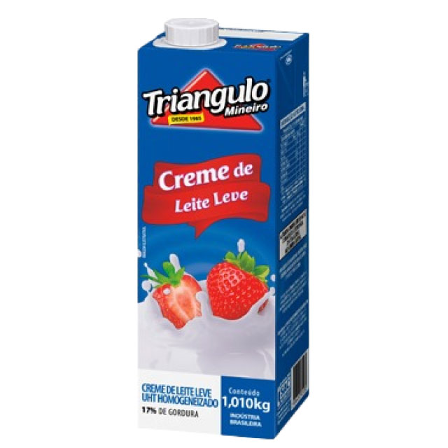 Creme de Leite UHT Triângulo 1,01Kg 17% | MegaG Alimentos