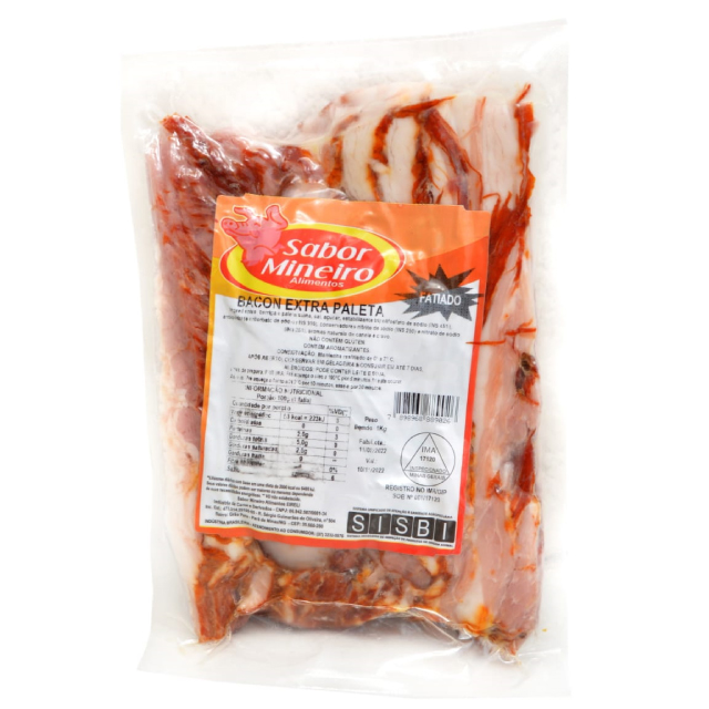 Bacon Fat Sabor Mineiro 1kg Megag Alimentos 9034