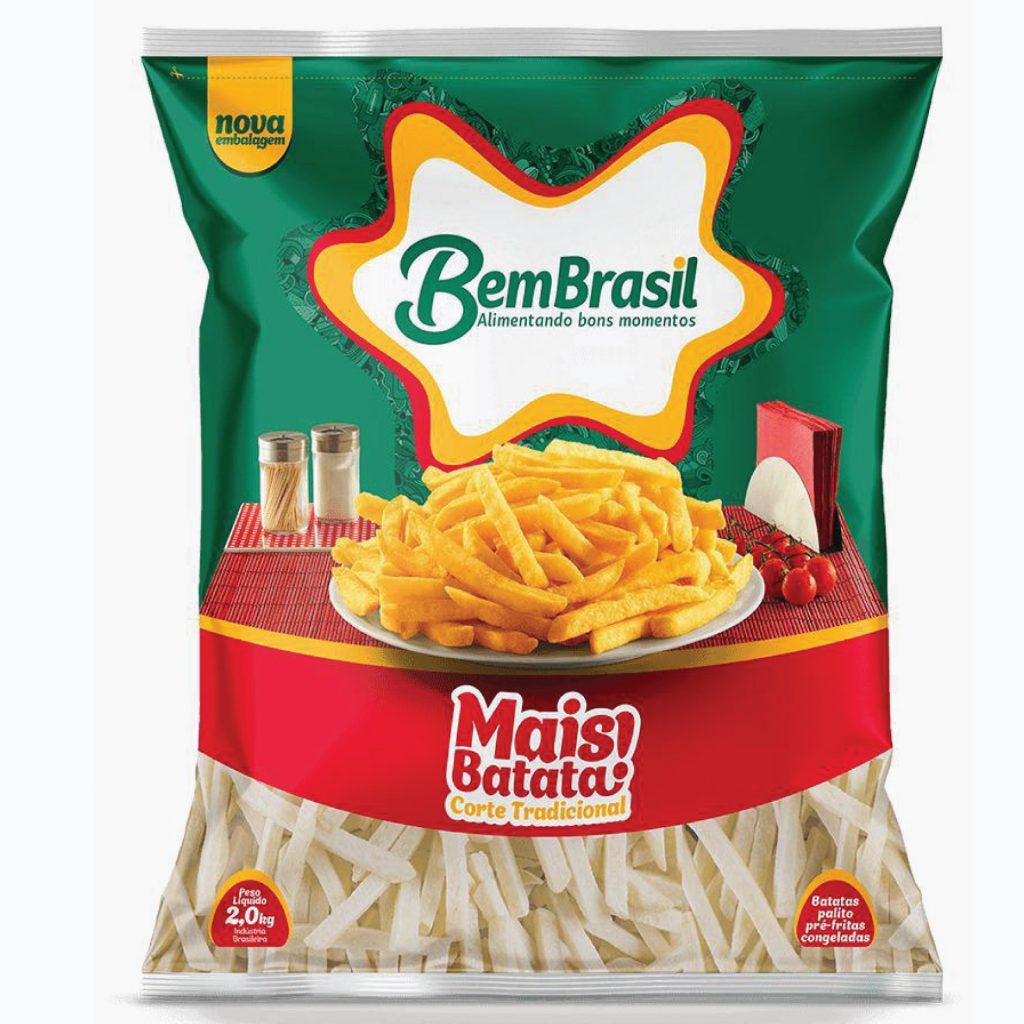 Batata Palito Mais Batata 2 0kg 9mm MegaG Alimentos m-quina-de-cortar-e-fritar-batata-chips-m-quinas-para-batata-chips
