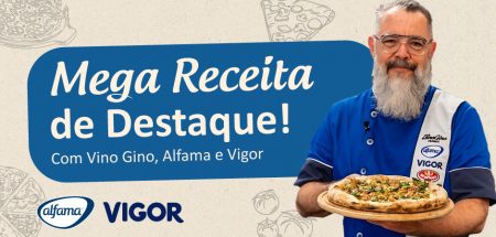 Receita destaque: Pizza de Pernil com VinoGino, Alfama e Vigor