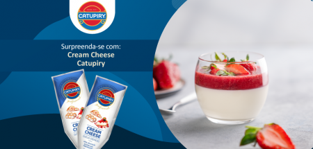 Verrine de Morango com Cream Cheese Catupiry